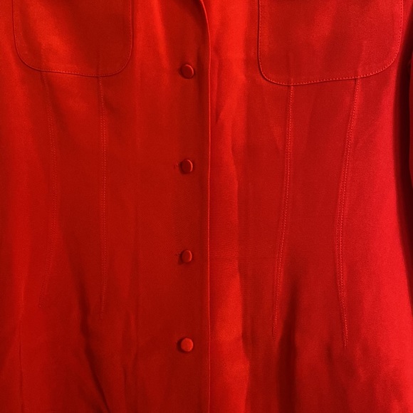 Vintage Starington Blouses by Charlotte Saks Fifth Avenue Collection Silk Top 16 - Picture 3 of 5